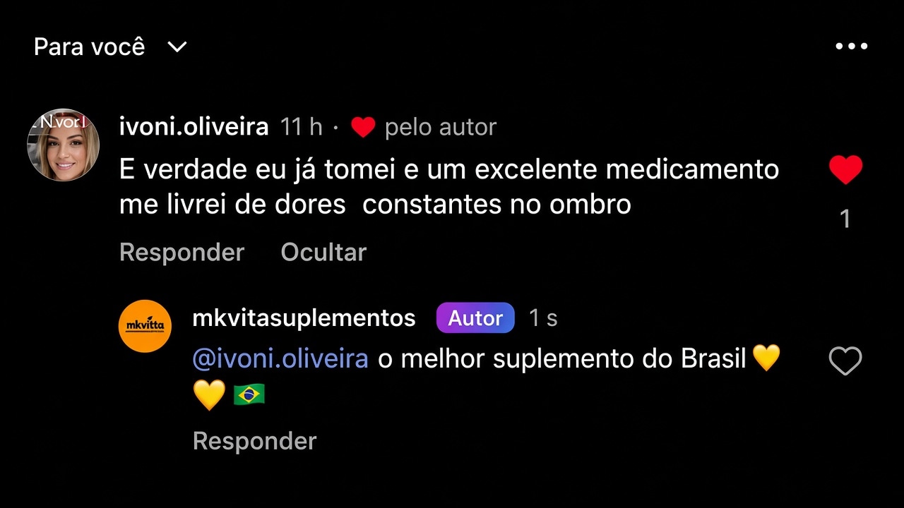 Depoimento em foto — Cliente MK Vitta